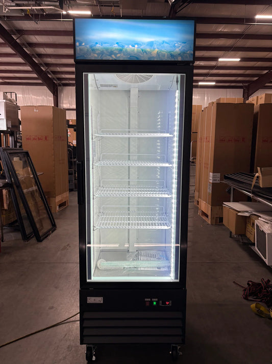 CES Single Door Glass Freezer - 13 Cu. Ft.