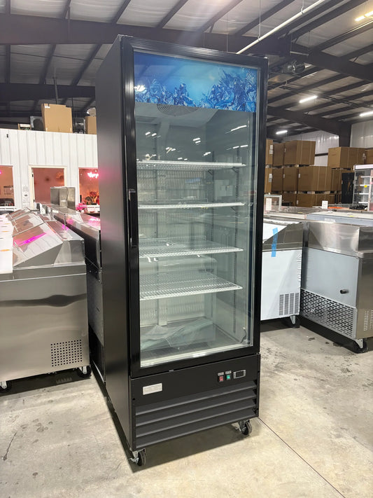CES Single Door Glass Merchandiser - 16.3 Cu. Ft.